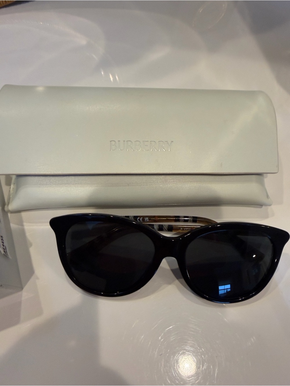 Authentic Burberry Black Cat Eye Women's Sunglasses